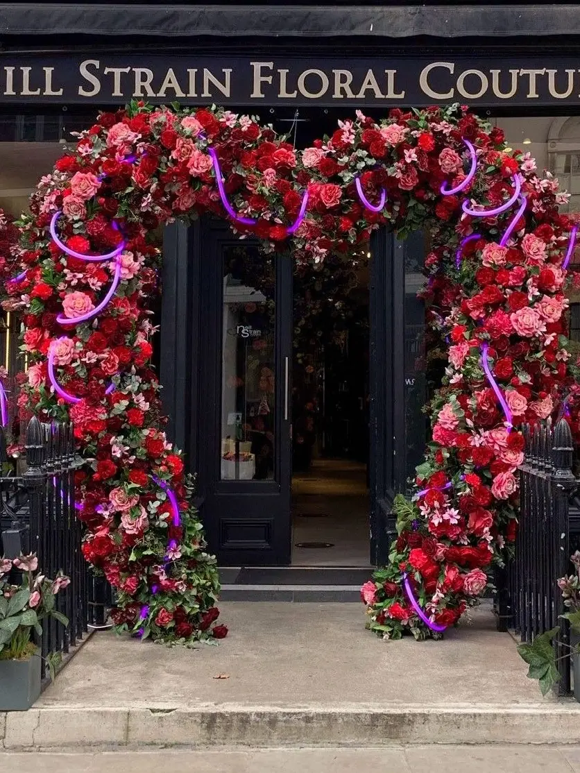 Exterior of Neill Strains floral couture in Belgravia
