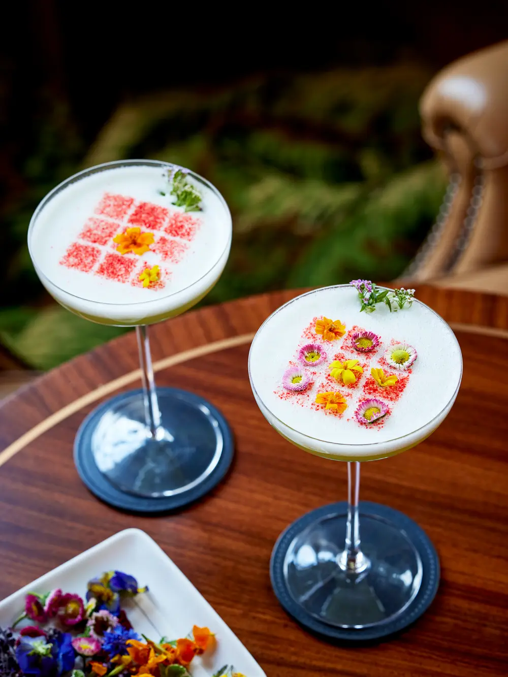 Two floral cocktails 